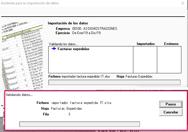 importando datos