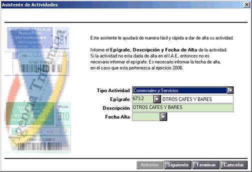 Asistente de actividades