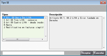tipo rectificativa