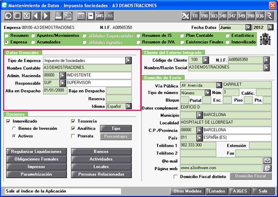 Mantenimiento de datos