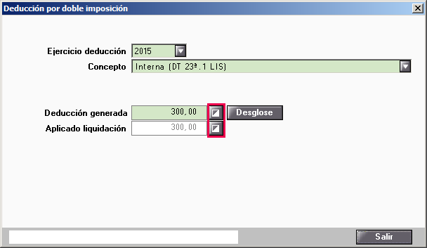 Deduccion por doble imposicion manual
