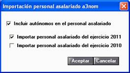 Selección ejercicio