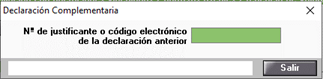 Número de justificante