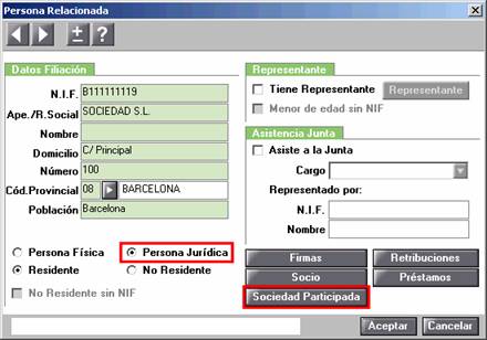 Persona relacionada