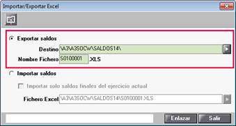 destino fichero excel