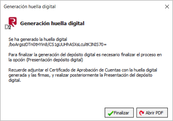 generación de huella digital
