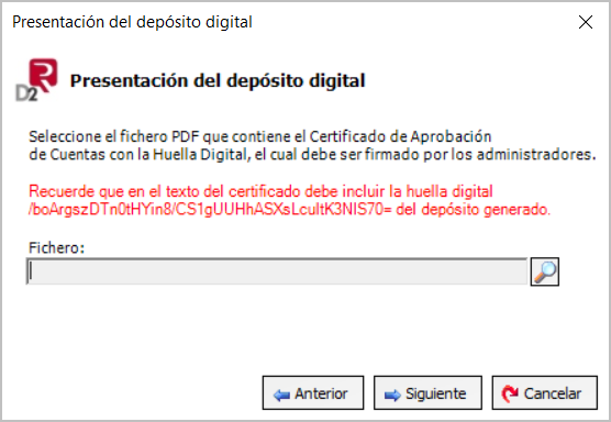presentación deposito digital