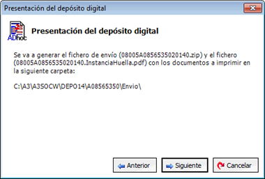 Presentación del depósito digital