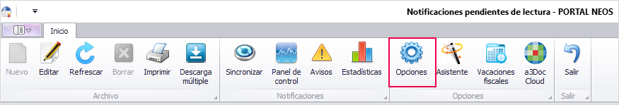 menu opciones