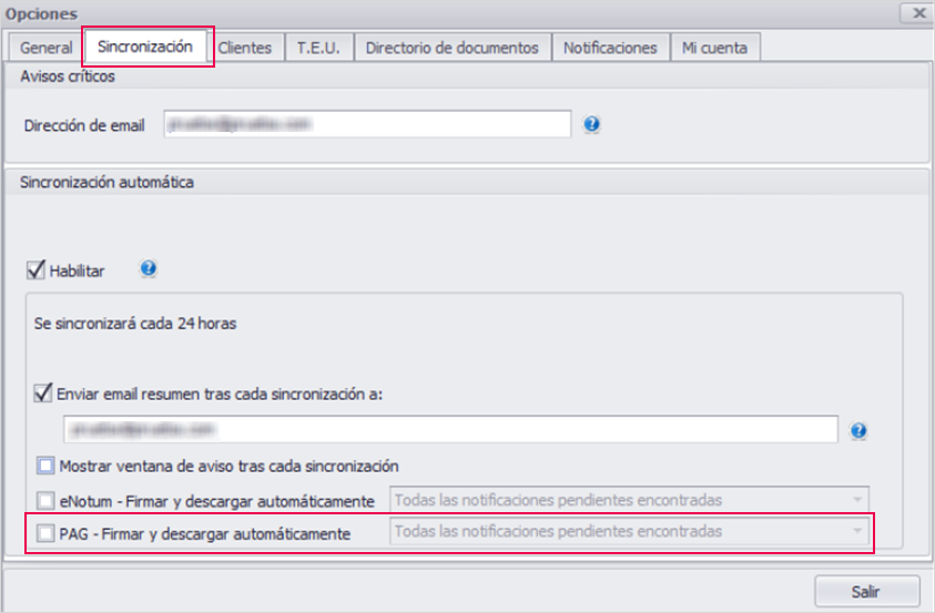 sincronizacion PAG