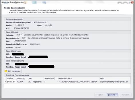 Asistente de configuración