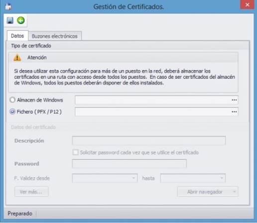 Gestión de Certificados