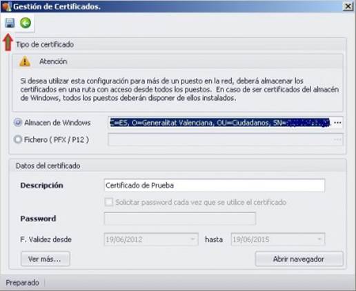 Gestión de Certificados