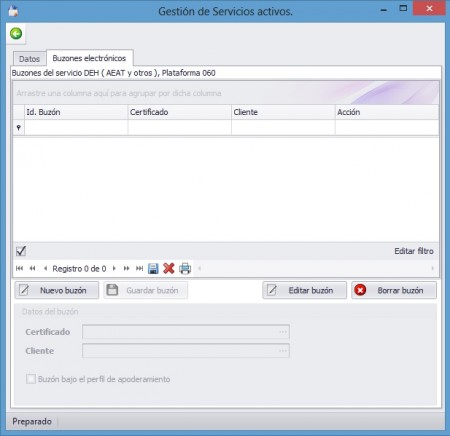 Gestión de servicios activos_Buzones electrónicos