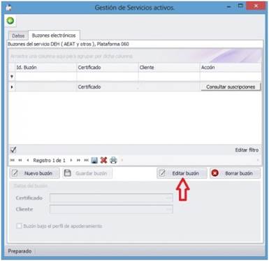 Gestión de Servicios activos