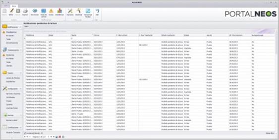 Listado de Notificaciones Pendientes