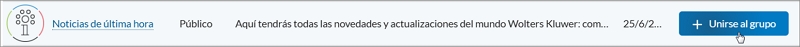 suscribirse a un grupo