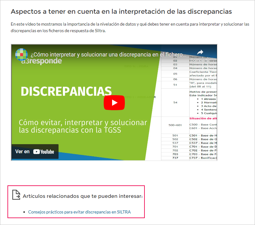 Artículos relacionados
