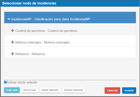 incidencias insertables