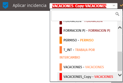 aplicar incidencia