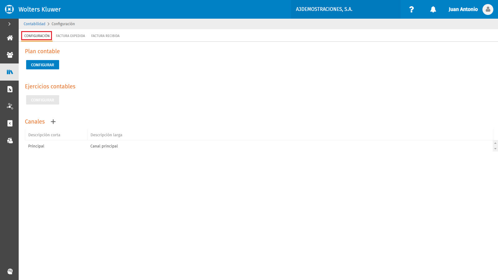 Configuracion contable