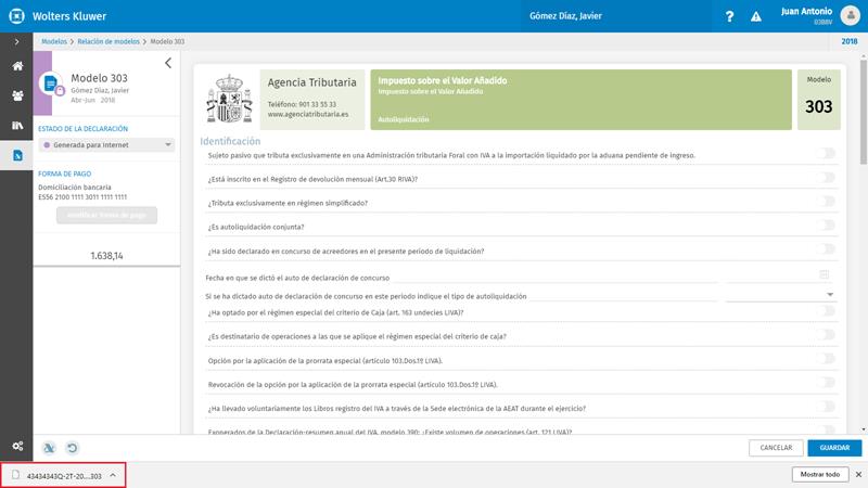 Fichero descargado