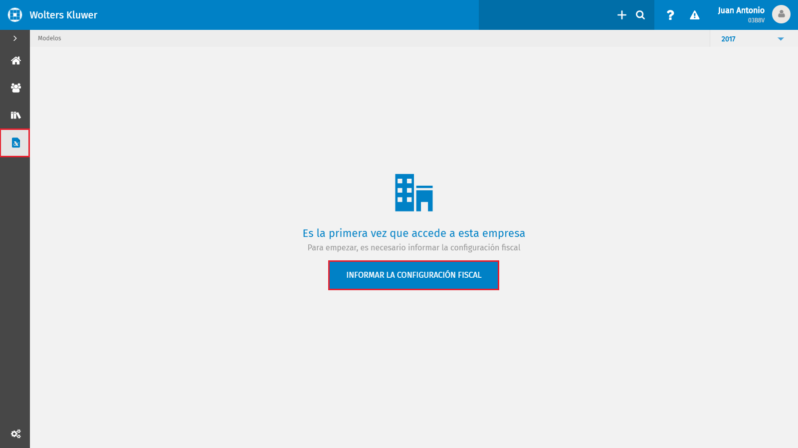 Informar configuración fiscal