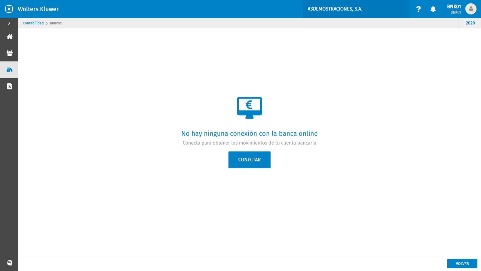 Realizar conexión con la Banca online
