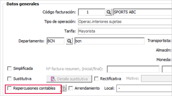 indicador repercusiones contables