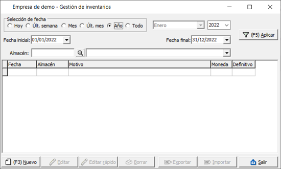 gestion de inventarios