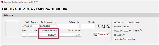 numeración sin serie