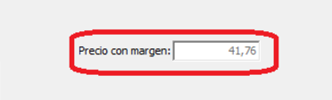 precio con margen