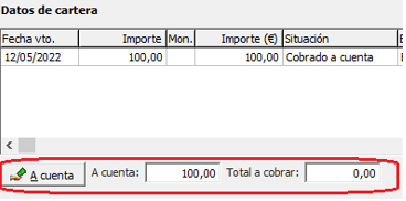 Datos de cartera