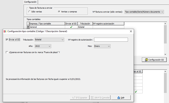 Opciones pantalla configuracion