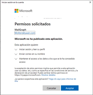 permisos solicitados