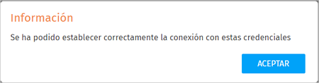 aviso conexion completada con exito a3doc