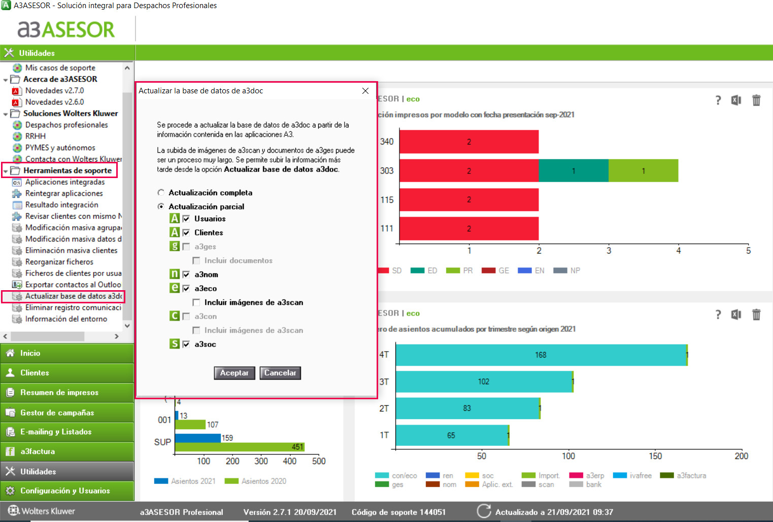 actualizar base de datos