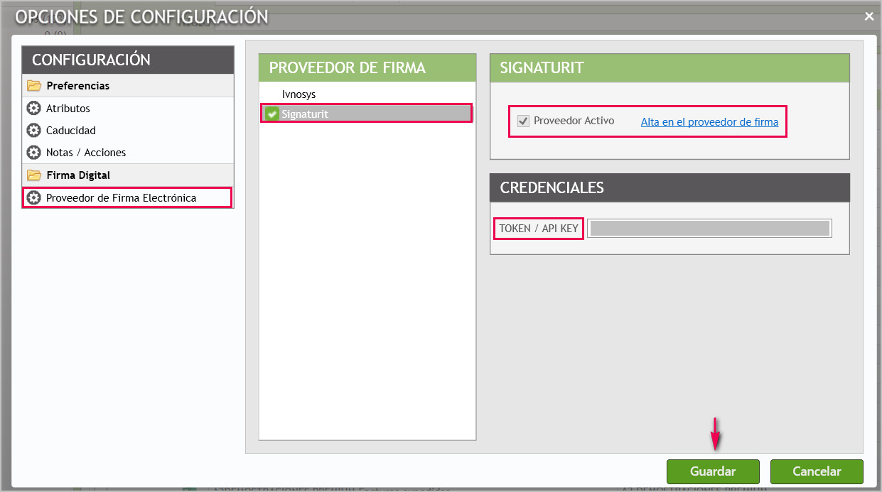 configuracion