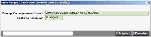 Compra venta inmueble no residente