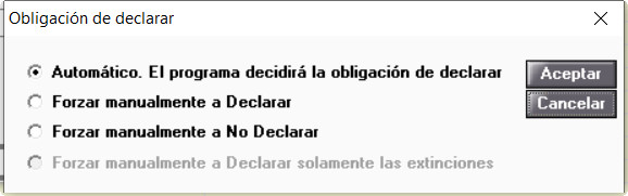 opciones de obligacion