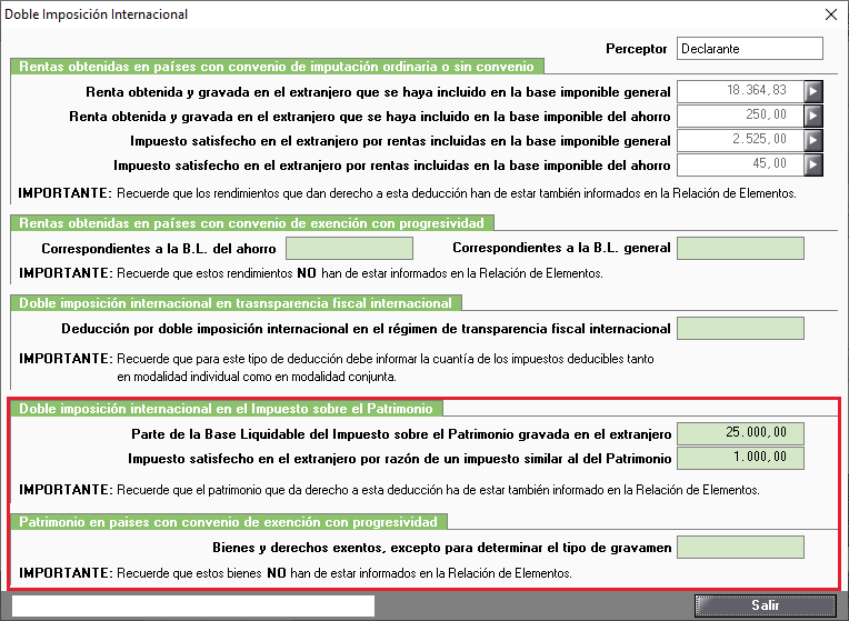 Doble imposicion Internacional IP