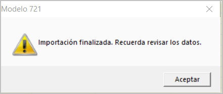 aviso importar