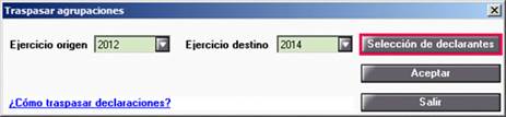 selección de declarantes