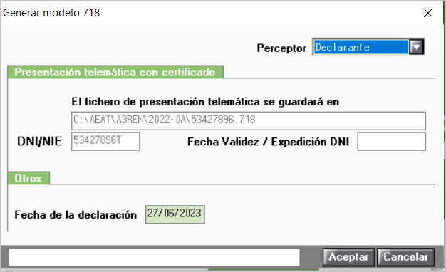 generar 718