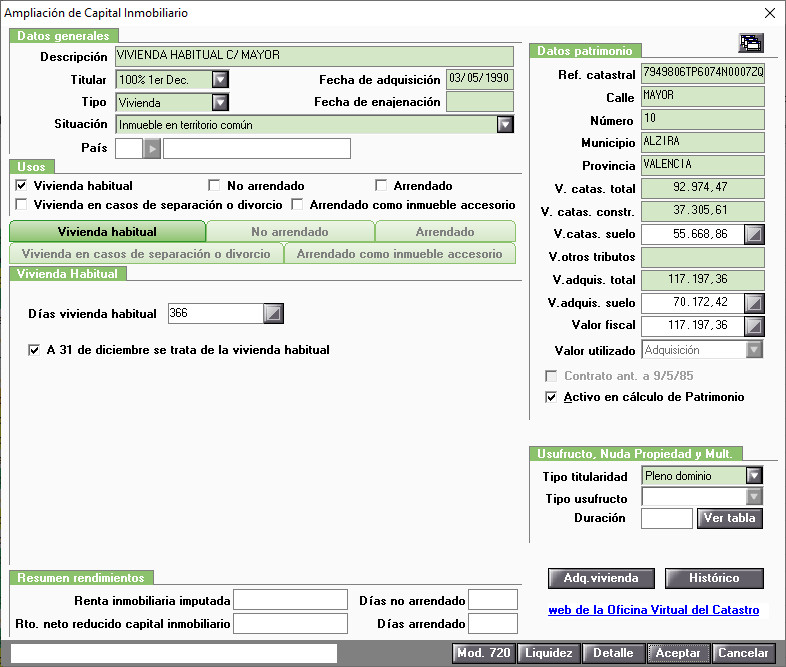 Ampliacion capital Inmobiliario