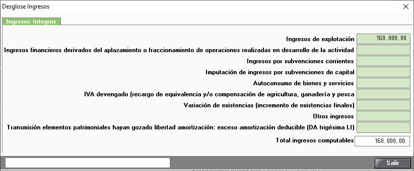 Actividad Profesional en Estimacion Directa Normal Ingresos Integros