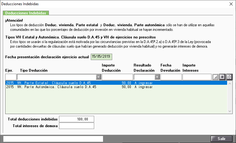 Deducciones Indebidas Ejemplo Clausula Suelo
