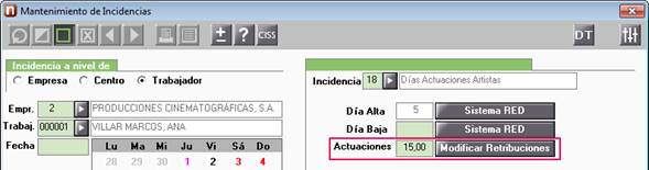 modificar retribuciones