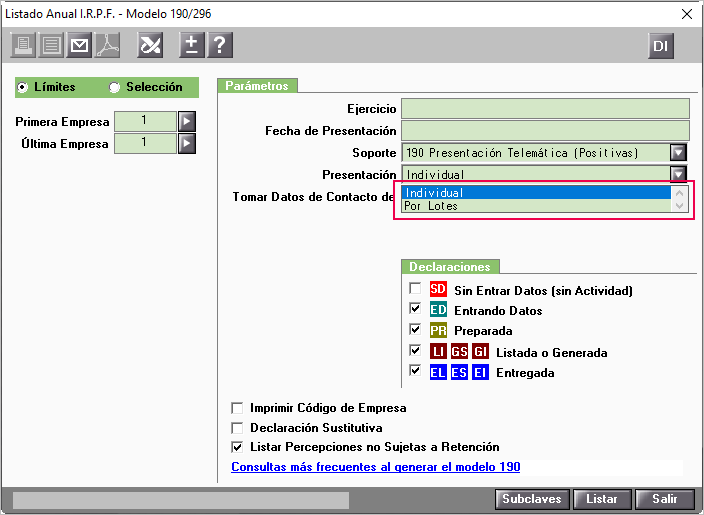 tipos presentacion 190