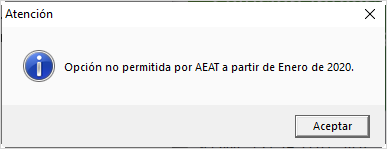 190 lotes opcion no permitida